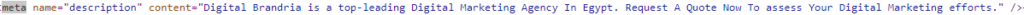 Meta Description HTML Example